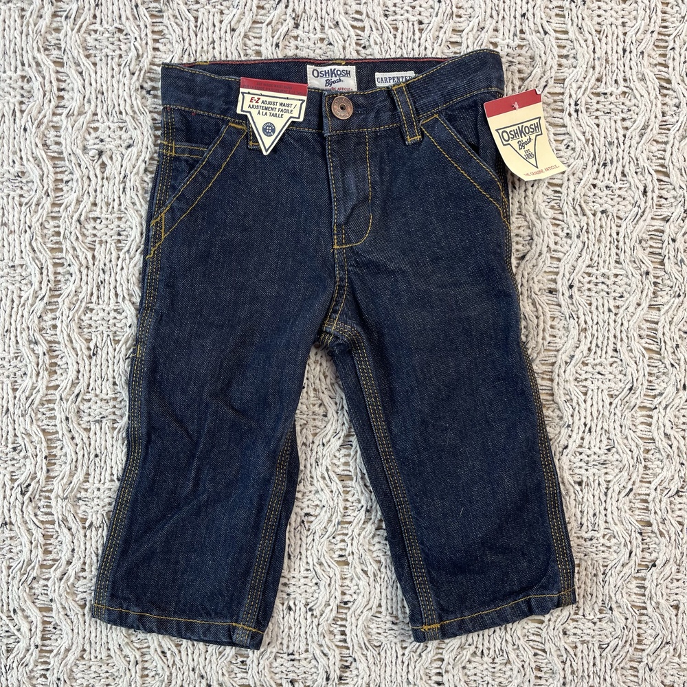 Oshkosh B'gosh Jeans Kids 12M Dark Blue Cotton Denim NWT